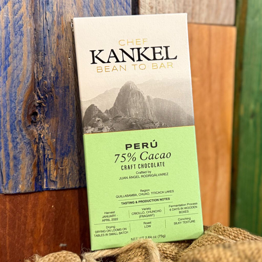 Chef Kankel, chocolate Perú. 75% Cacao. Despensa del Ebro.