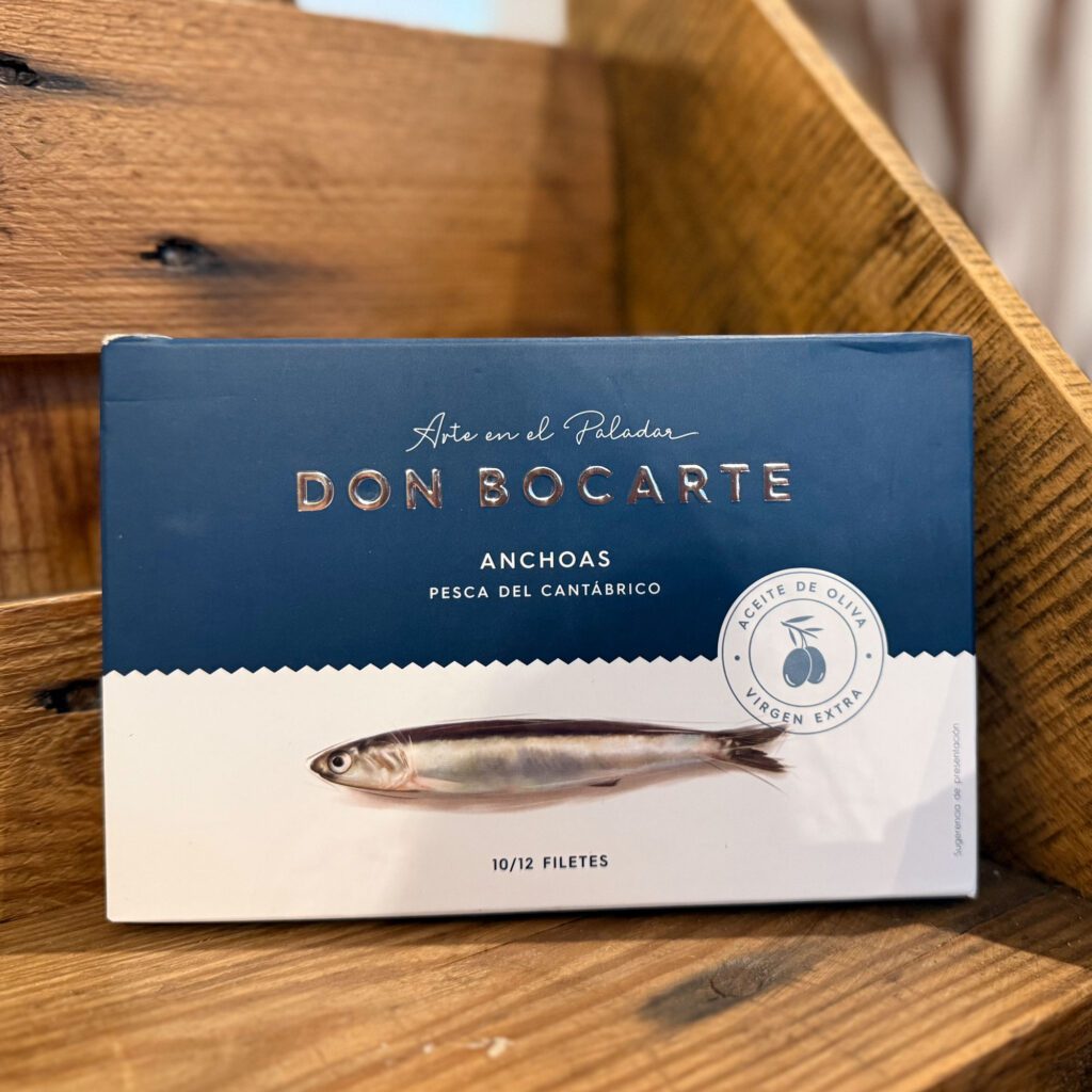 Don Bocarte. Anchoas del Cantábrico en aceite de oliva virgen extra. Despensa del Ebro.