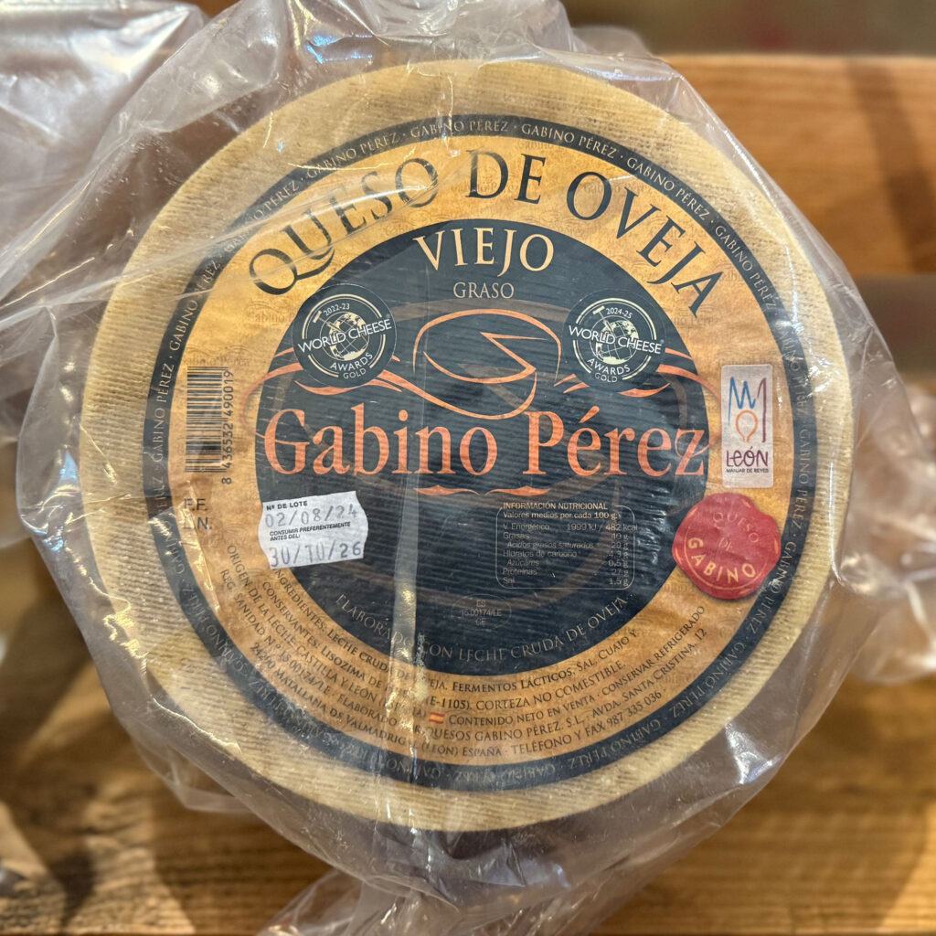 Gabino Pérez. Queso de oveja viejo. Despensa del Ebro
