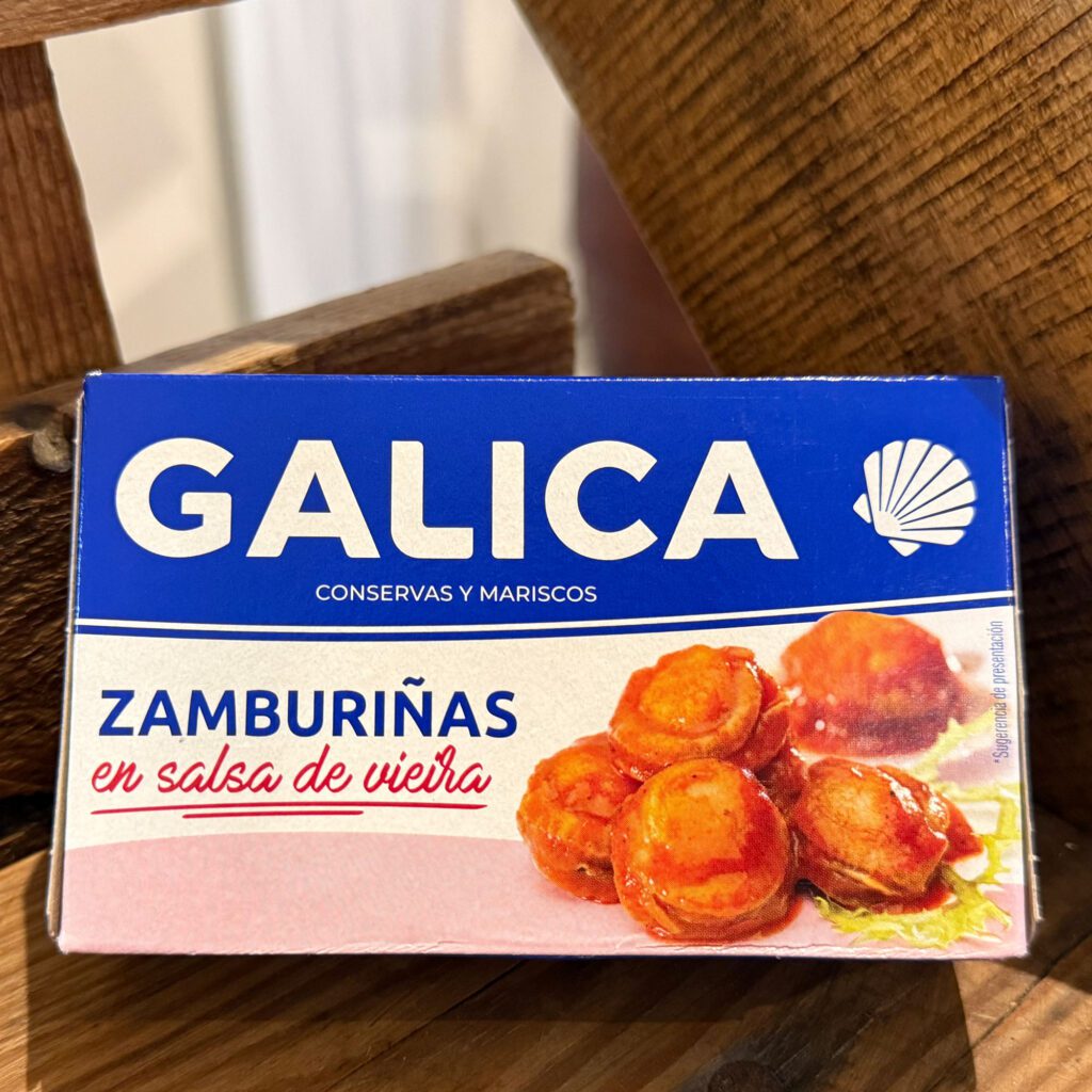 Galica. Zamburiñas en salsa de vieira. Despensa del Ebro.