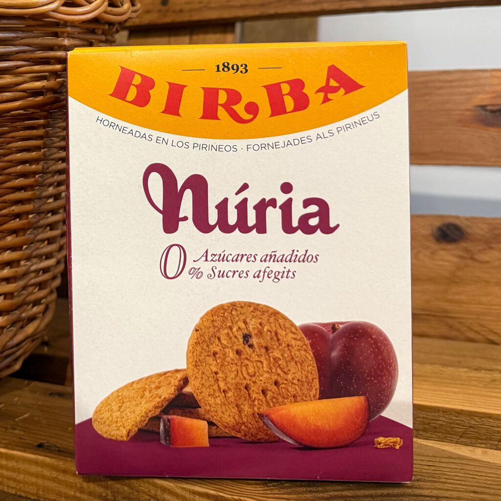 Birba. Galletas Núria sin azúcares añadidos. Despensa del Ebro.