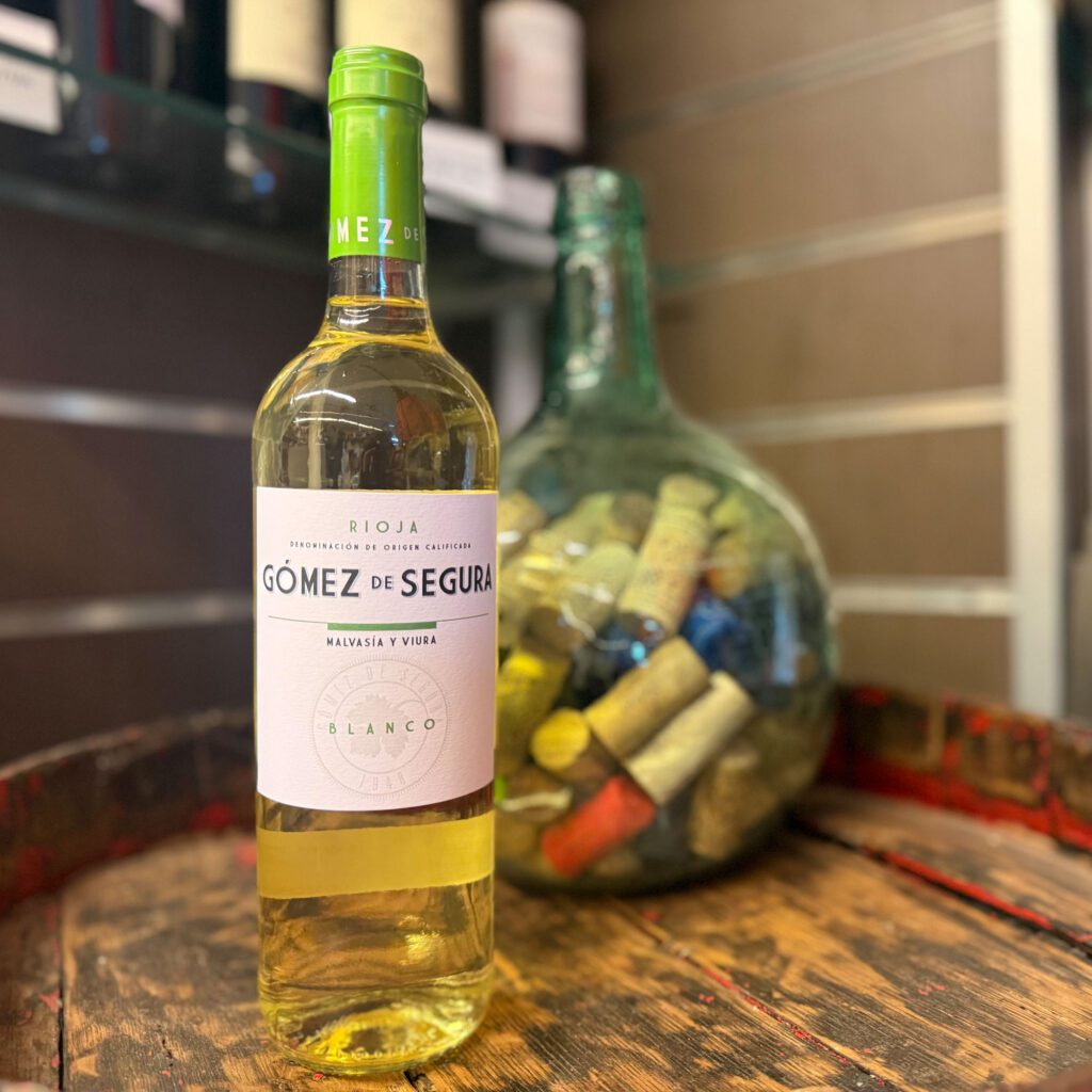 Gómez de Segura. Rioja blanco malvasía y viura. Despensa del Ebro.