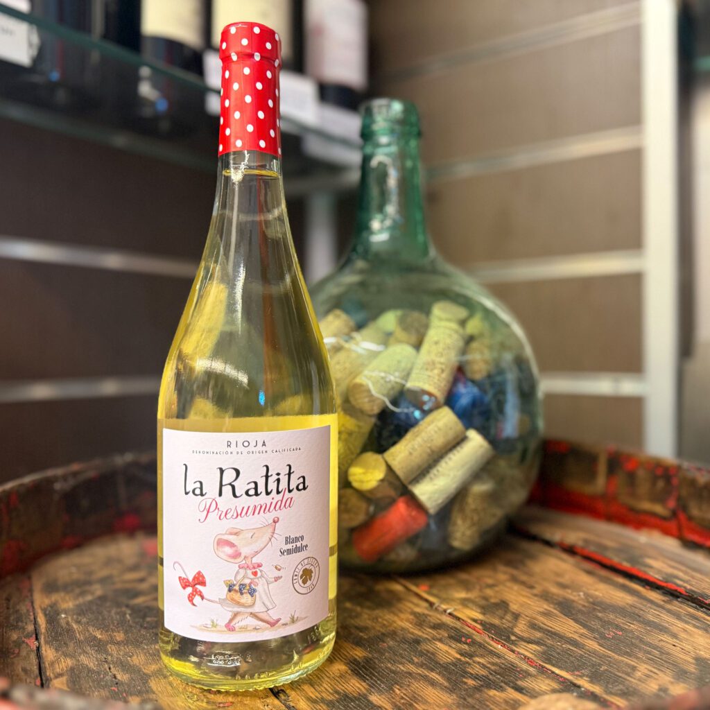 Gómez de Segura. La Ratita presumida. Rioja Blanco semidulce. Despensa del Ebro.