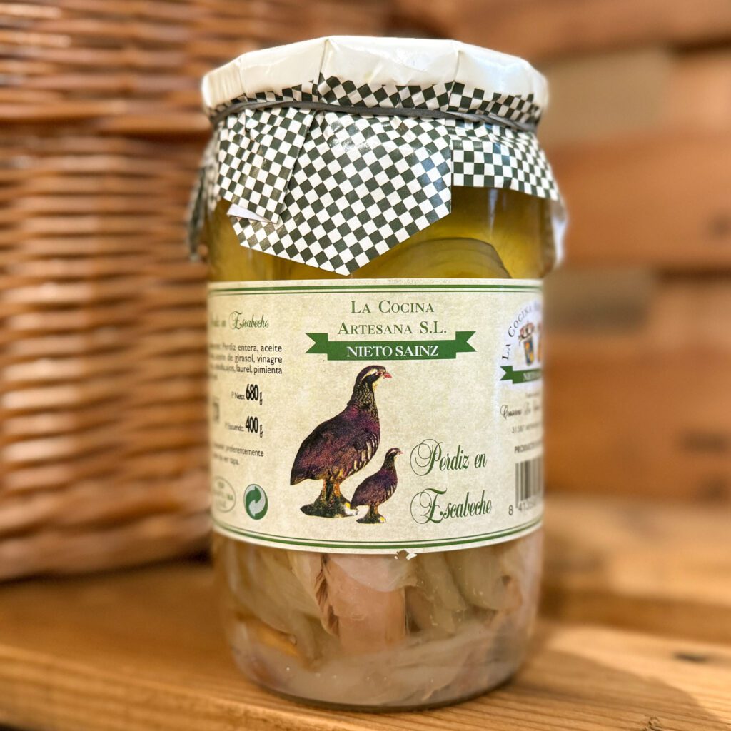 Nieto Sainz. Perdiz en escabeche. Despensa del Ebro.