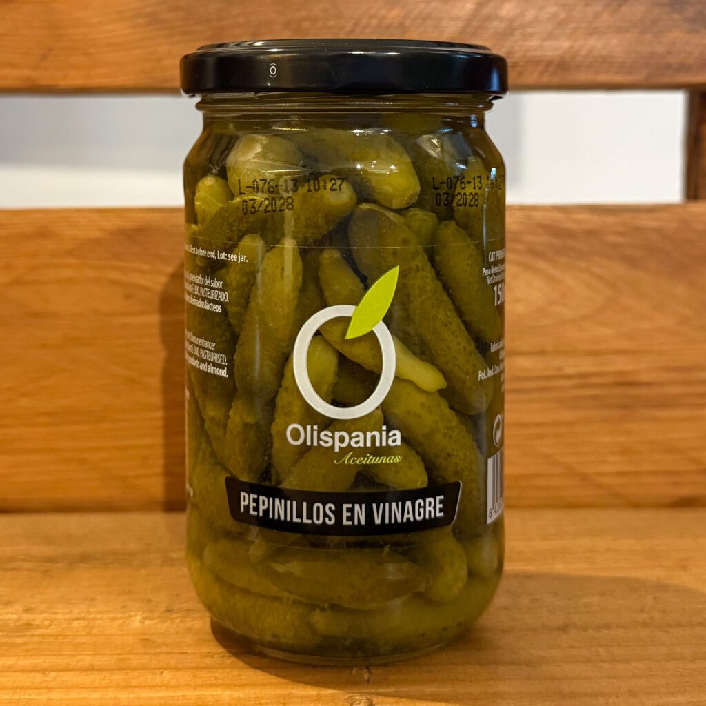Olispania. Pepinillos en vinagre. Despensa del Ebro.