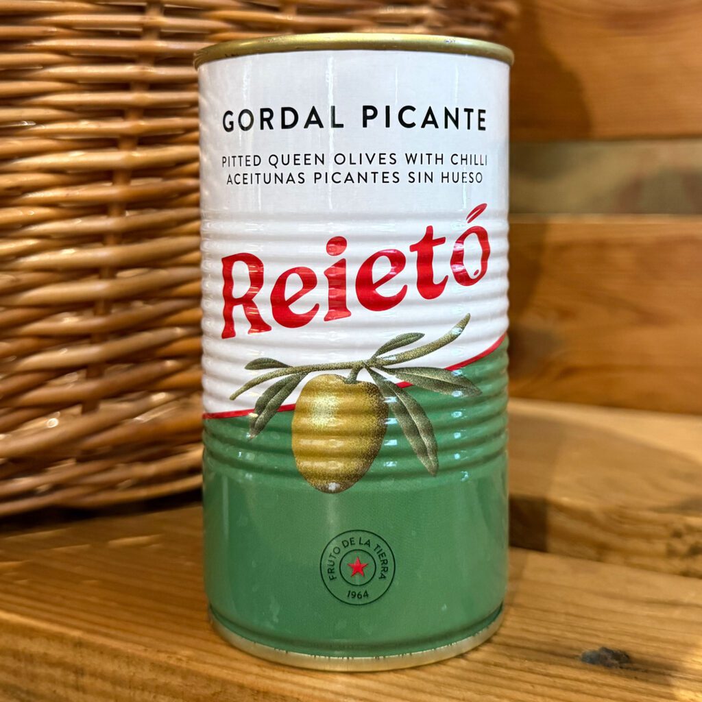 Reietó. Aceitunas gordal picantes. Despensa del Ebro.