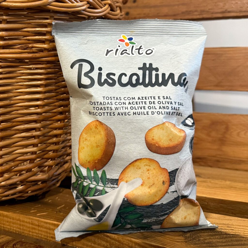 Rialto, tostadas con aceite de oliva y sal. Despensa del Ebro.