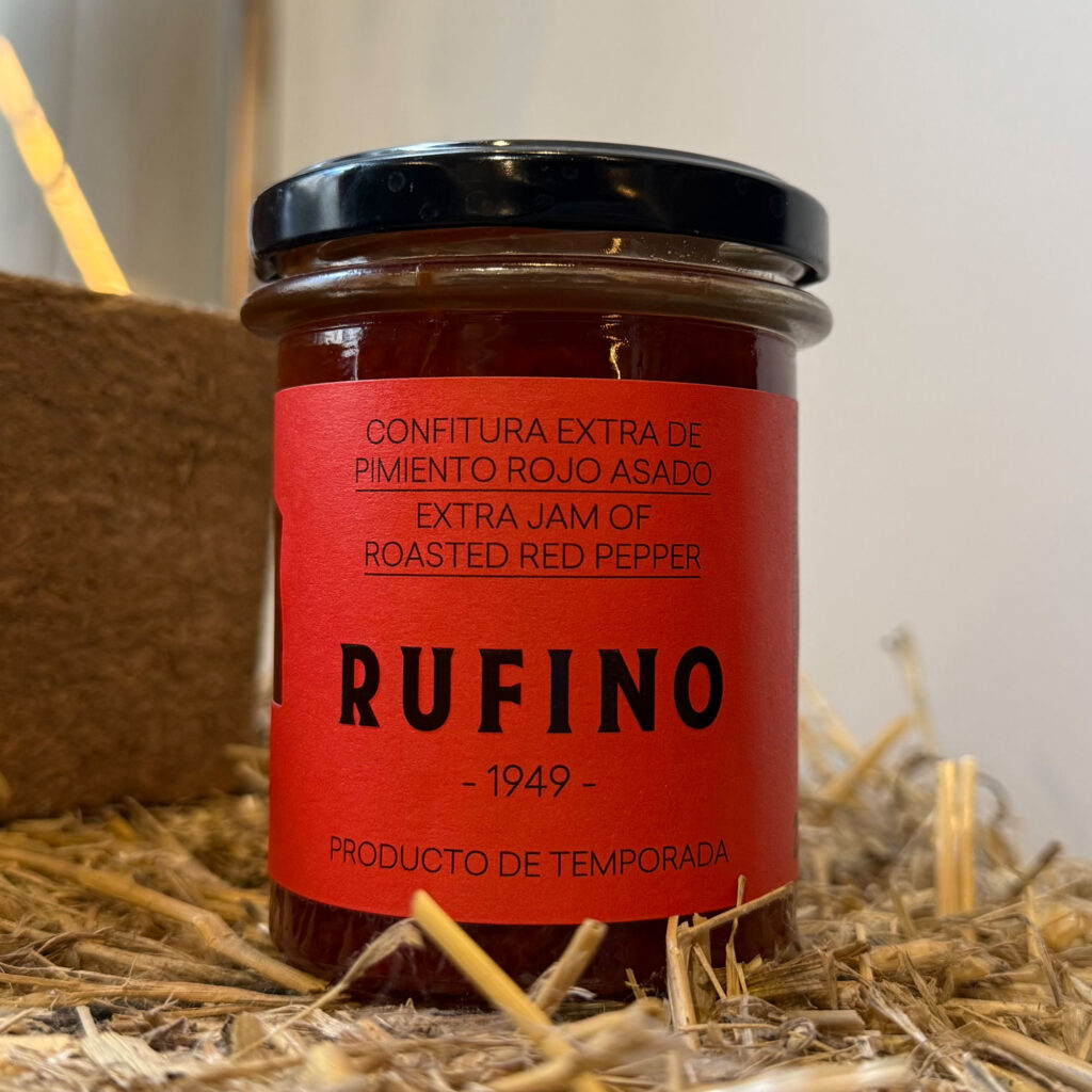 Rufino. Confitura extra de pimiento rojo asado. Despensa del Ebro.