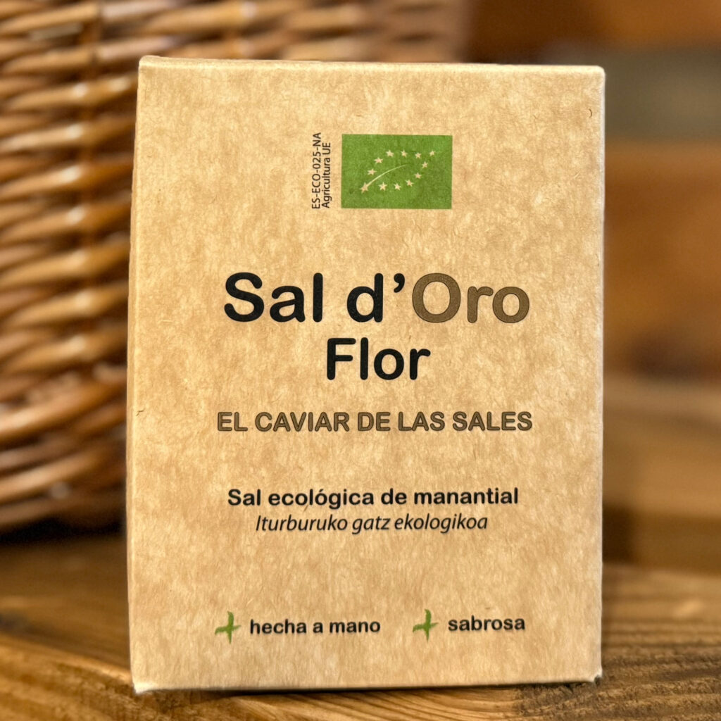 Sal d'Oro. Flor. Sal ecológica de manantial. Despensa del Ebro.