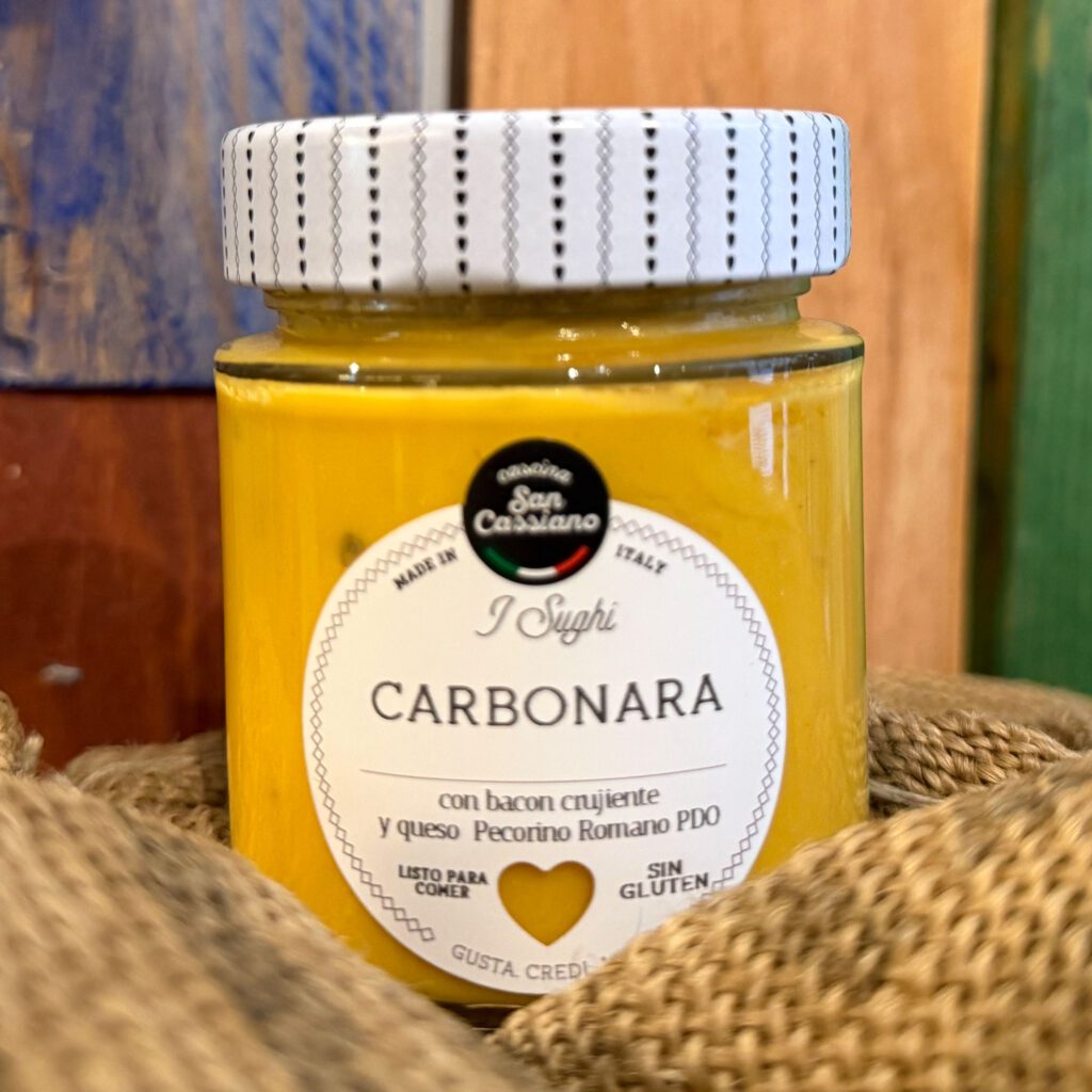 San Cassiano. Salsa Carbonara. Despensa del Ebro.