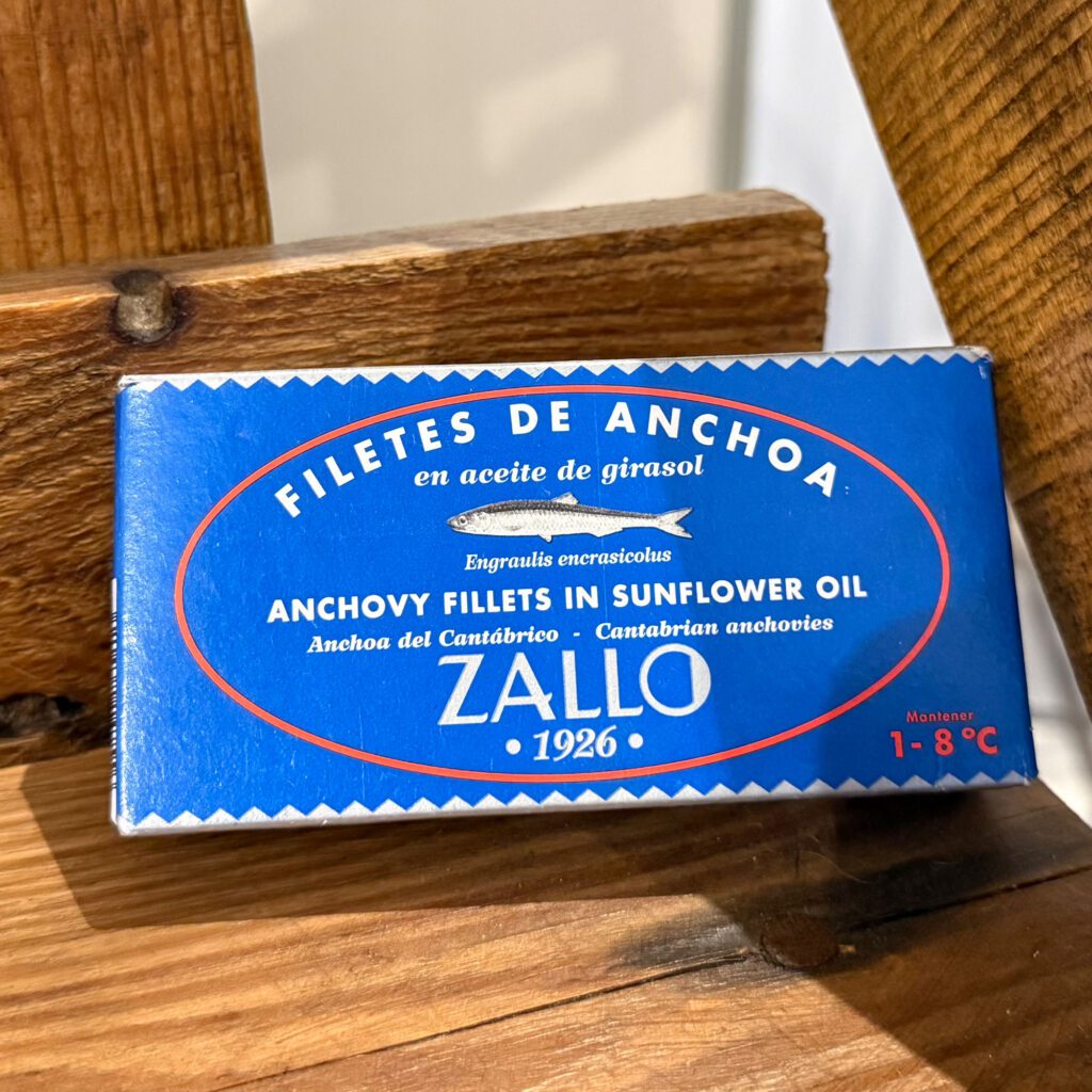 Zallo. Filetes de anchoa en aceite de girasol. Despensa del Ebro.