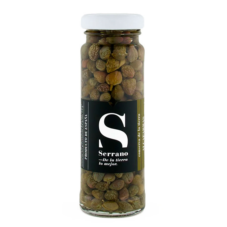 Alcaparras encurtidas. Conservas Serrano. Despensa del Ebro