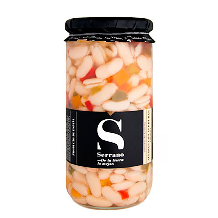 Alubias con verduras. Conservas Serrano. Despensa del Ebro