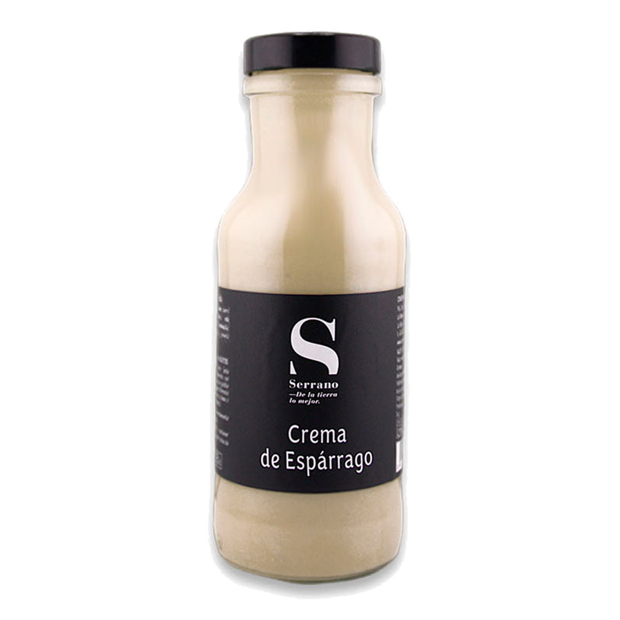 Crema de espárrago, puerro o calabaza. Conservas Serrano. Despensa del Ebro