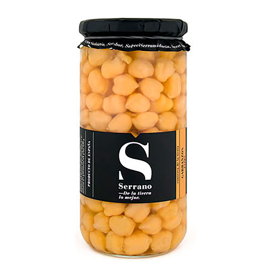 Garbanzos en conserva. Conservas Serrano. Despensa del Ebro