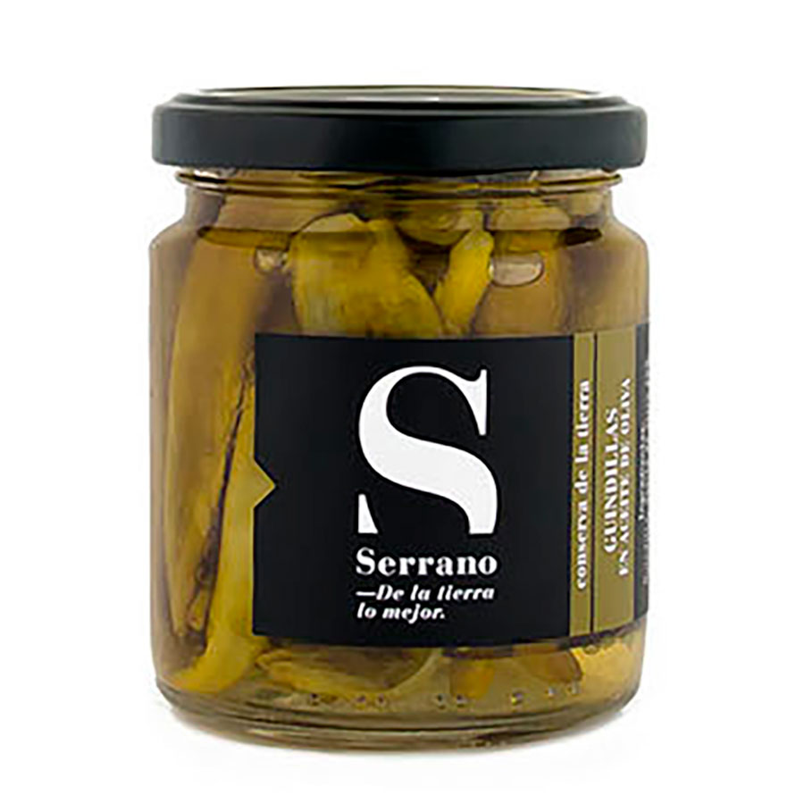 Guindilla en aceite. Conservas Serrano. Despensa del Ebro
