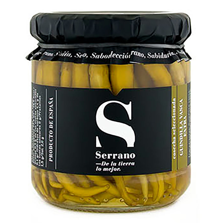 Guindilla vasca. Conservas Serrano. Despensa del Ebro