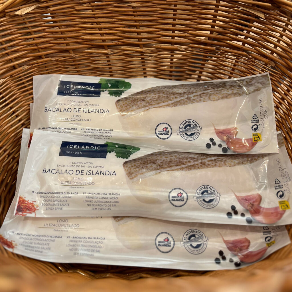 Icelandic. Lomos de bacalao congelados. Despensa del Ebro.